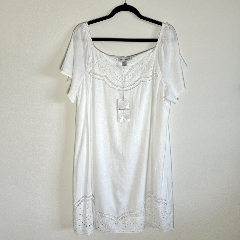 NWT Tommy Bahama Linen Eyelet Dress - Size XL
